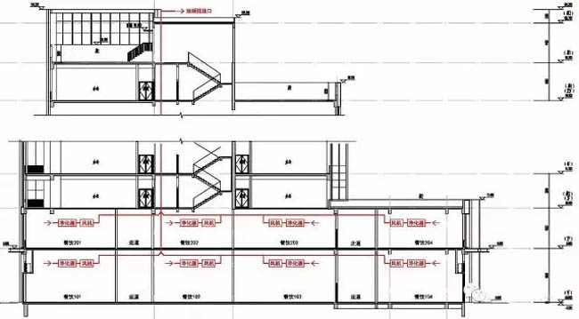 圖3  多對一分散風機油煙系統圖示